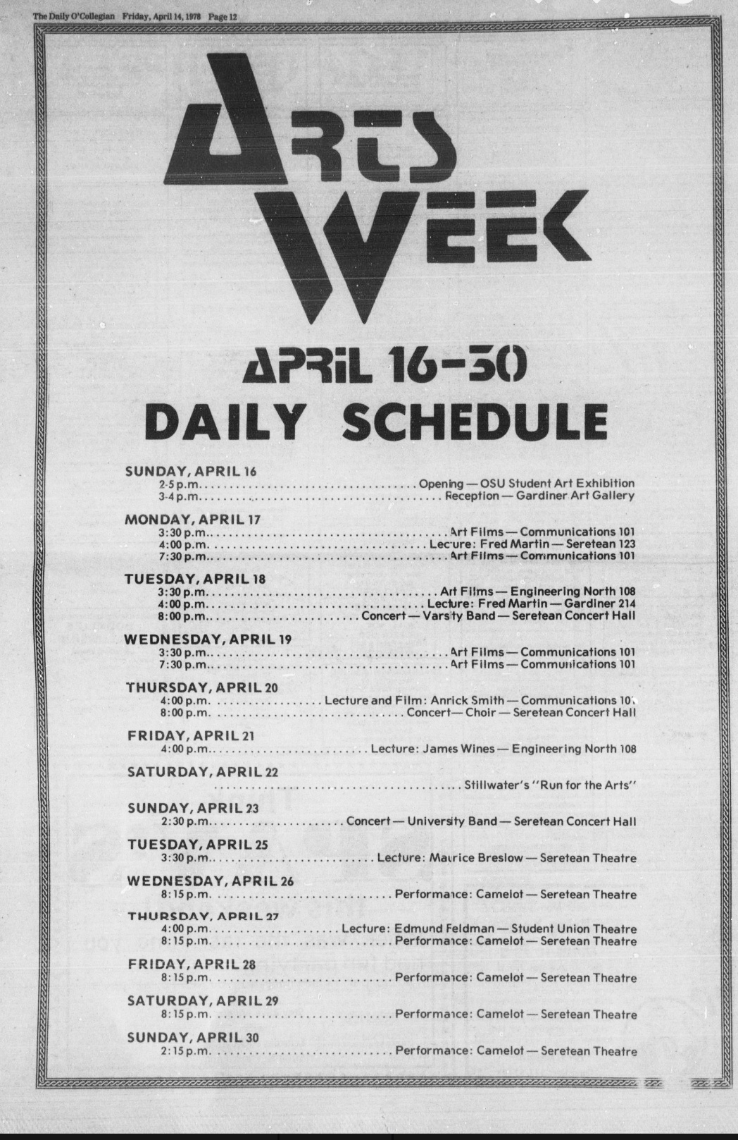 1978 Arts Week