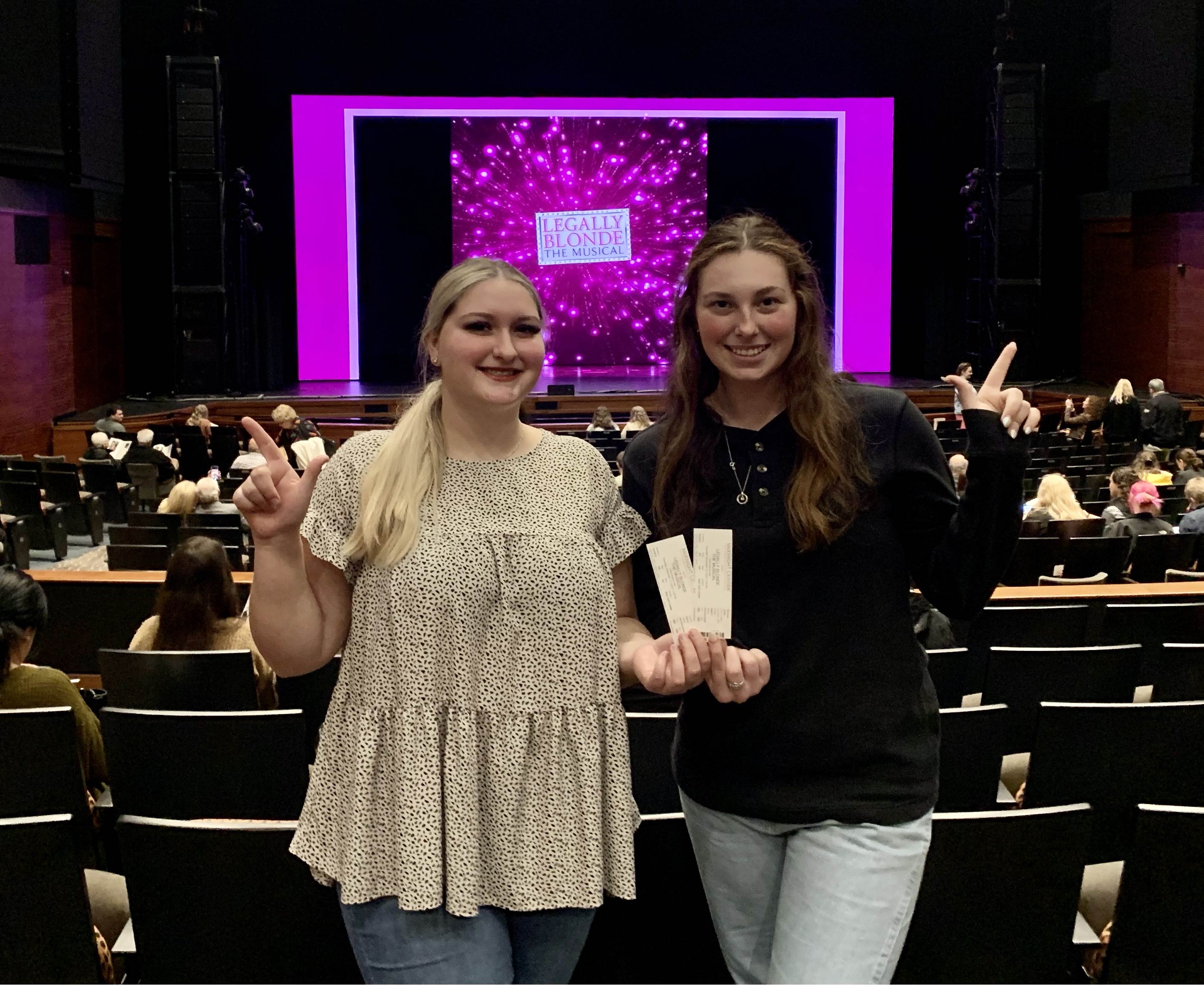 Legally Blonde student ticket winners