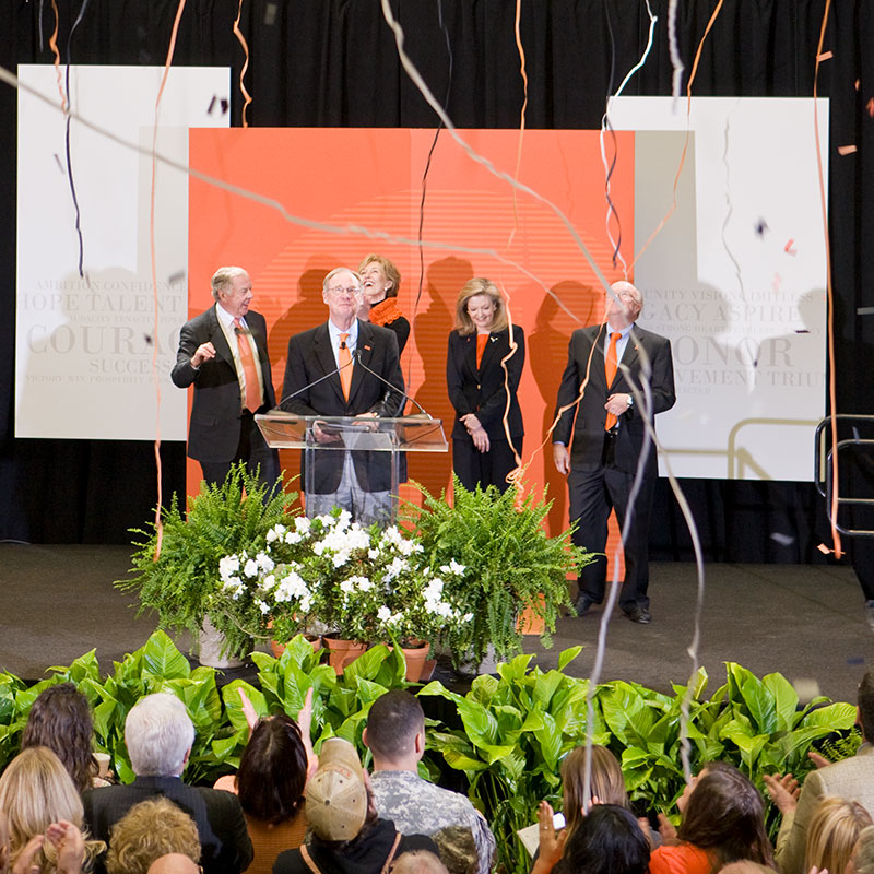 Burns hargis and donors announce Branding Success campaign