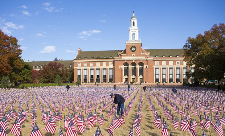 Veteran flag display