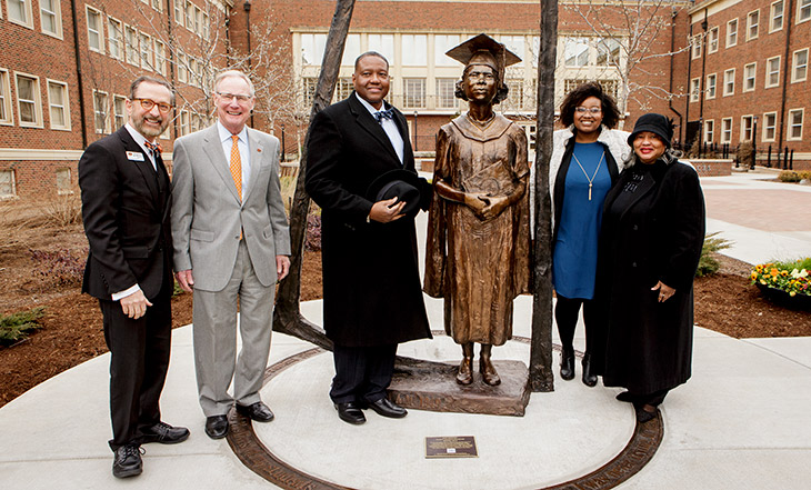 Davis sculpture dedication
