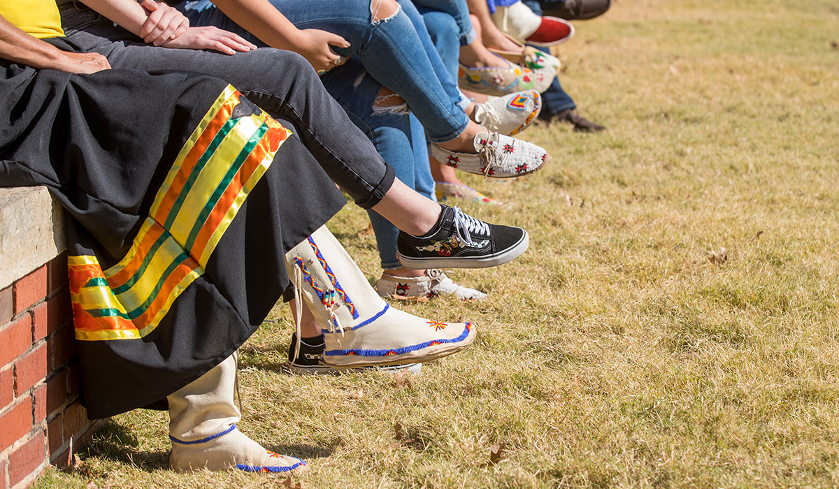 Native Students at Rock your Mocs event