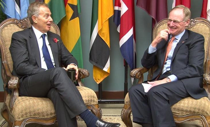 Tony Blair meets with Hargis