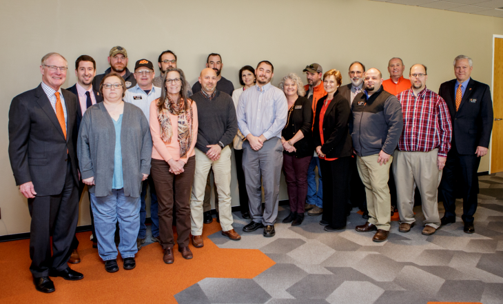 Burns with Energy savings group