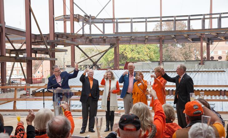 McKnight topping ceremony