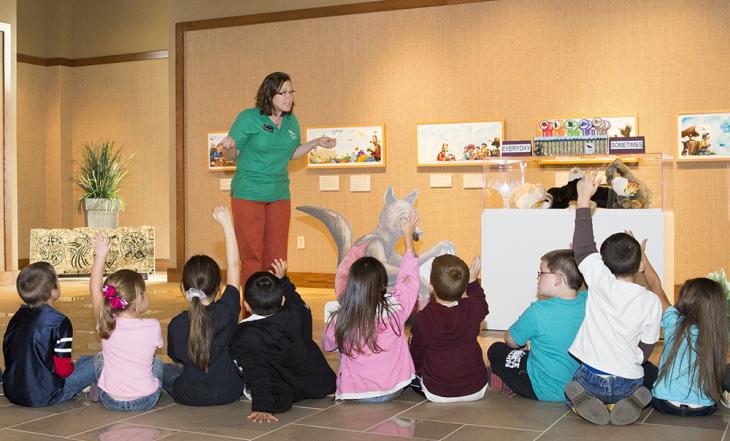 Students with teacher