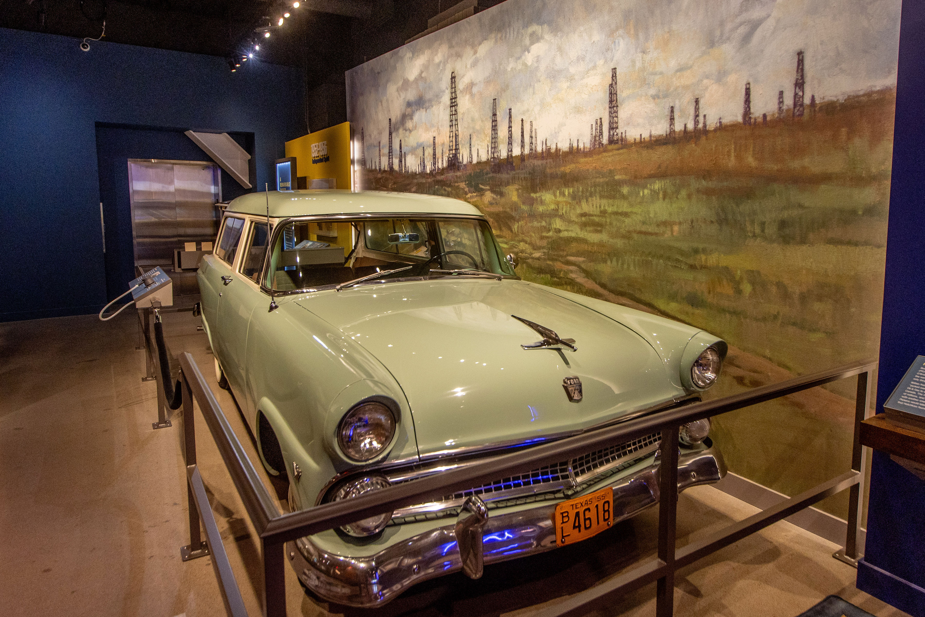 Boone Pickens car featured in the exhibit.